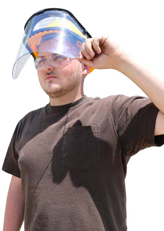 Bullard USA, 300B, Nylon Face Shield Bracket, Dielectric, Band mounted, for cap style models