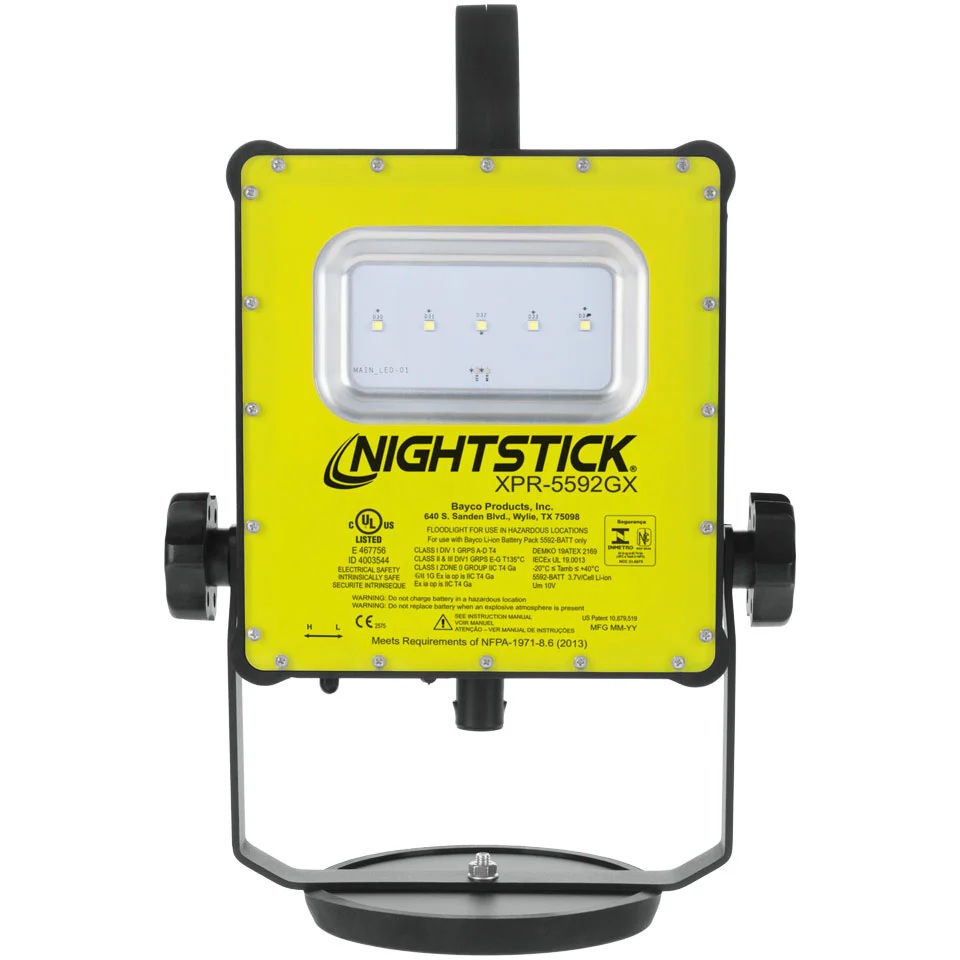 Nightstick, Intrinsically Safe Magnetic Scene Light w/Blow Molded Case - Li-Ion - Green - UL913 / ATEX, 5592GX
