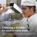 3M, 311-1250, E-A-Rsoft Yellow Neons Foam Earplugs, Corded, Regular, 200pairs/box