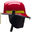 Bullard USA, LTX Firefighting Helmet, Structural, NFPA style, with R330 4" Polyarylate Visor and Neck Protector