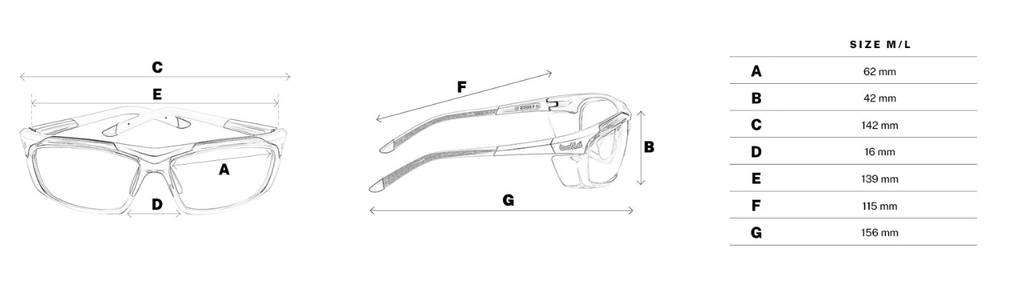 Bolle Safety, HARPGN, Harper RX, Prescription Safety Glasses Frame, Grey/Green