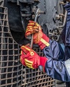 Ironclad, KRC5 Rigger Grip Cut 5, Impact Work Gloves, Silcone Fused Palm, EN 4X42DP