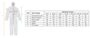 FlemX, C500, Disposable Coverall, PP/PE Microporous, Type 5/6, White