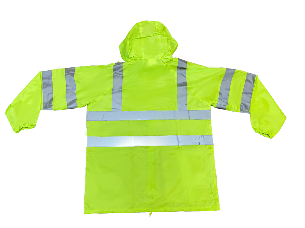 FlemX, FlemStorm, Rain Suit, Jacket and Pants, 2inch Reflective, Hi-Viz Green