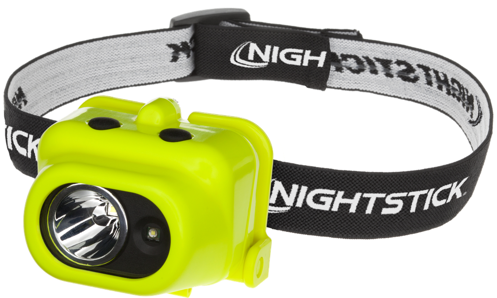 Nightstick, Intrinsically Safe Headlamp - 3 AAA, Lime Green - UL913 / ATEX Zone 0, 5454G