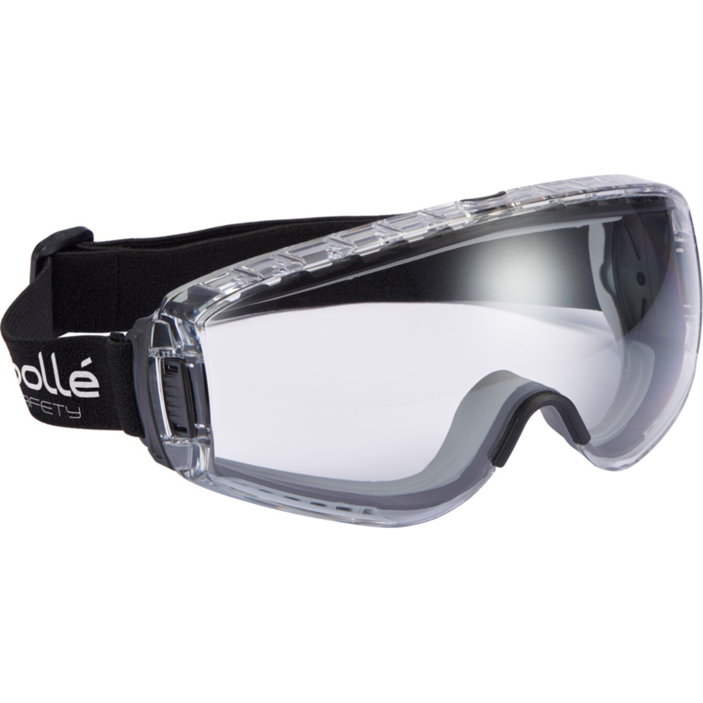 Bolle Safety, 1679110, Pilot 2, Safety Goggles, Indirect Vent, AS/AF, Clear Lens