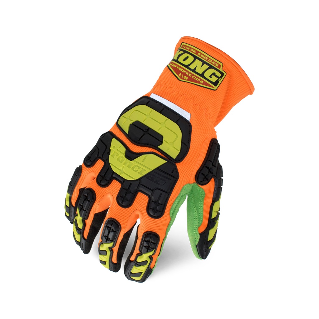 Ironclad, LPI-OC5 Open Cuff Cut 5, Impact Work Gloves, Synthetic Leather Palm, EN 3X44DP