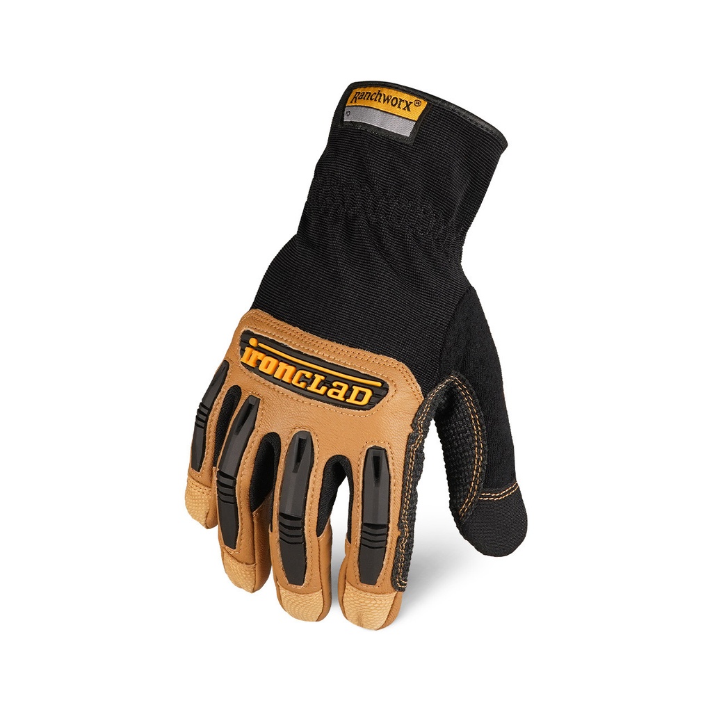 Ironclad, RWG2 Ranchworx, Work Gloves, Bullwhip Leather Palm, EN 3112