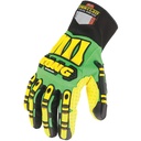 Ironclad, SDXC Cut Resistant, Impact Work Gloves, PVC/PU Dot Leather Palm, EN 3X44CP