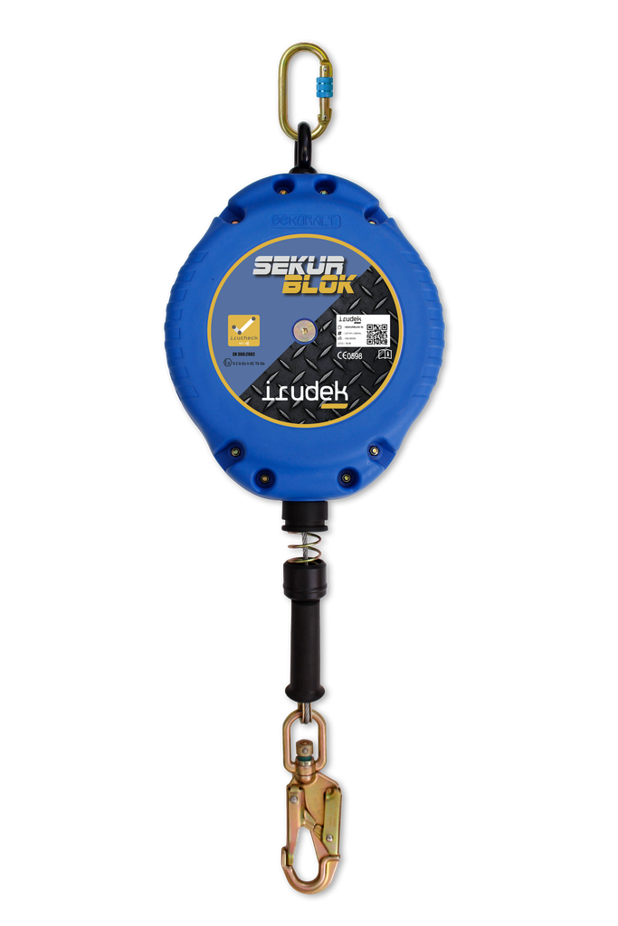 Irudek, Sekurblok 15, Self-Retracting Lifeline, Steel Cable, 15 Meters
