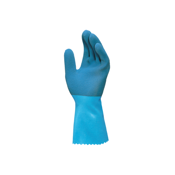 Mapa Professional, Jersette 301, Chemical Gloves, Latex, Blue, 30cm