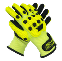 FlemX, FlemGuard V2, Impact Work Gloves, Sandy Nitrile Palm, EN 4X44FP