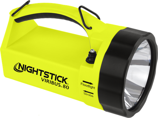 [WEB-NS-5580G] Nightstick, VIRIBUS 80 Intrinsically Safe Dual-Light Lantern - Li-Ion, Lime Green - UL913 / ATEX Zone 0, 5580G