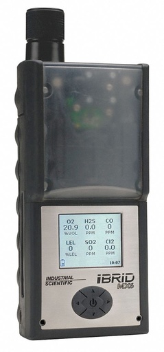 [WEB-ISC-MX6-K123R211] Industrial Scientific, MX6-K123R211, MX6 iBrid Multi-Gas Detector, Aspirated, LEL, O2, H2S, CO, PID, Colour: Black