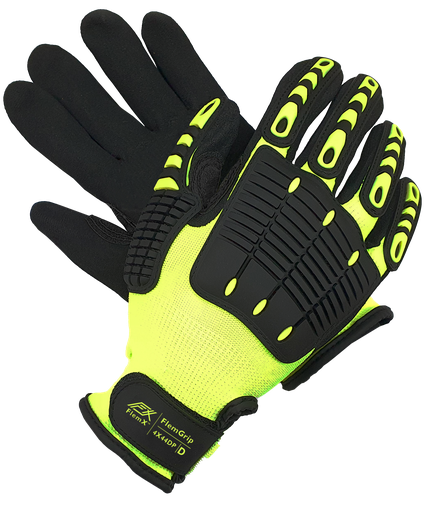 FlemX, FlemGuard, Impact Work Gloves, Sandy Nitrile Palm, EN 4544DP